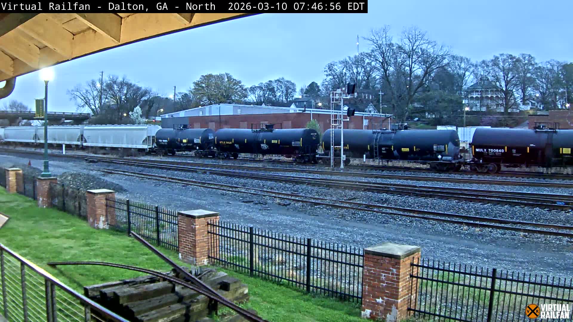Dalton Railway Road from Dalton freight Depot Live Cam - Dalton, Whitfield, Georgia, USA