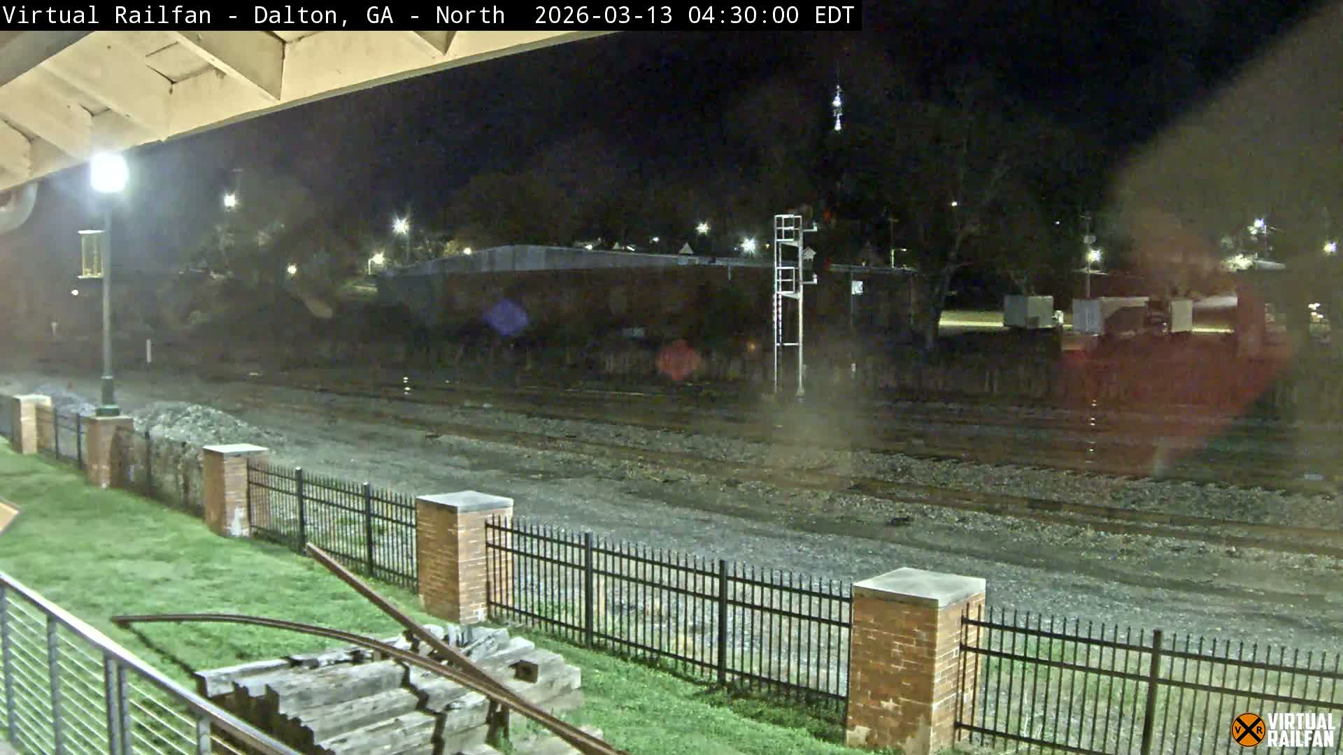 Dalton Railway Road from Dalton freight Depot Live Cam - Dalton, Whitfield, Georgia, USA