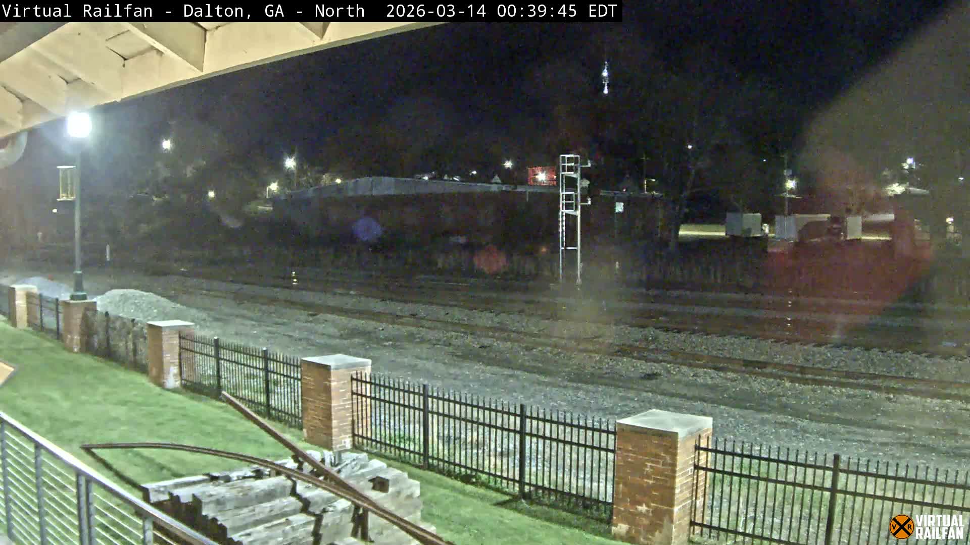 Dalton Railway Road from Dalton freight Depot Live Cam - Dalton, Whitfield, Georgia, USA