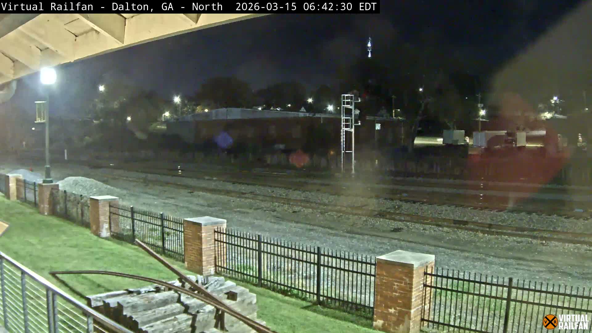 Dalton Railway Road from Dalton freight Depot Live Cam - Dalton, Whitfield, Georgia, USA