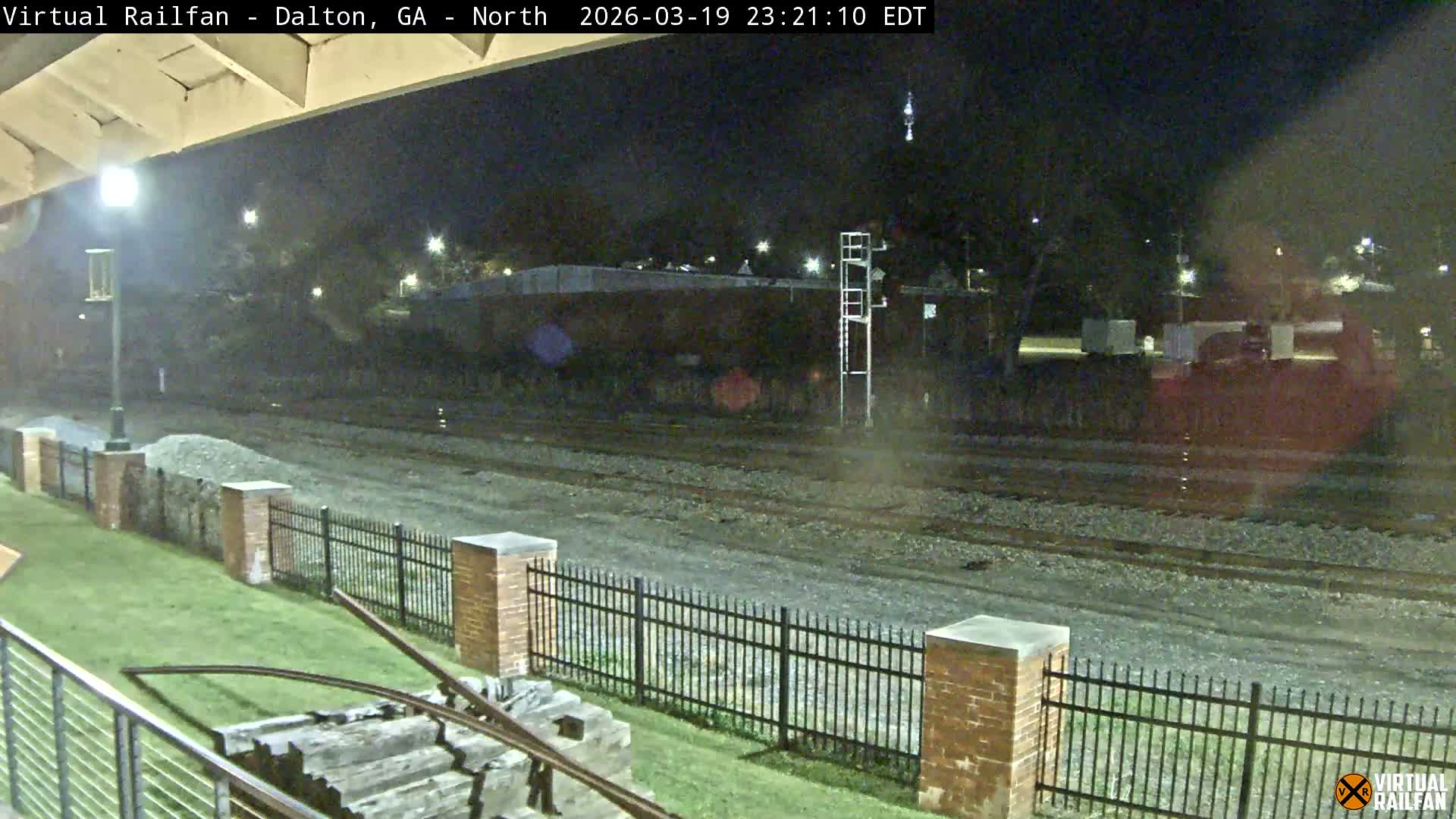 Dalton Railway Road from Dalton freight Depot Live Cam - Dalton, Whitfield, Georgia, USA