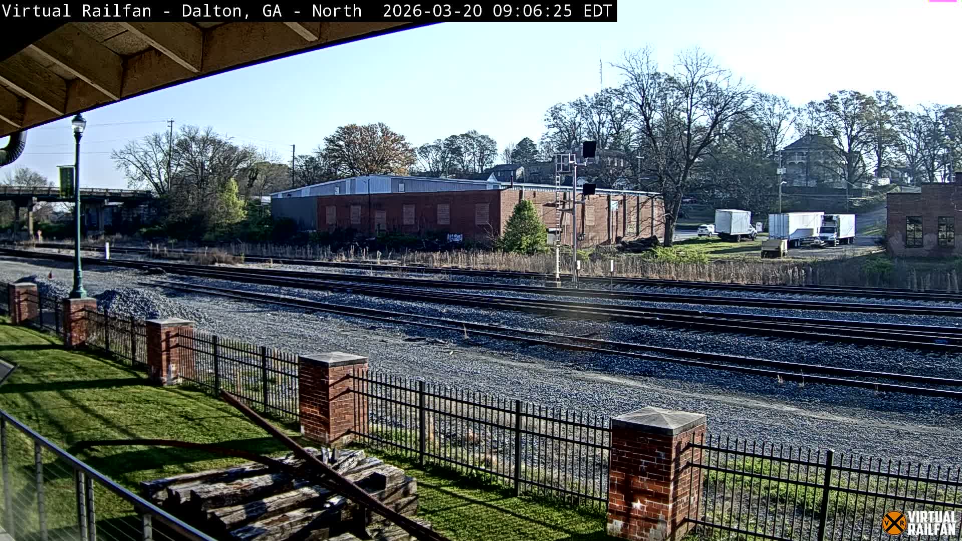 Dalton Railway Road from Dalton freight Depot Live Cam - Dalton, Whitfield, Georgia, USA