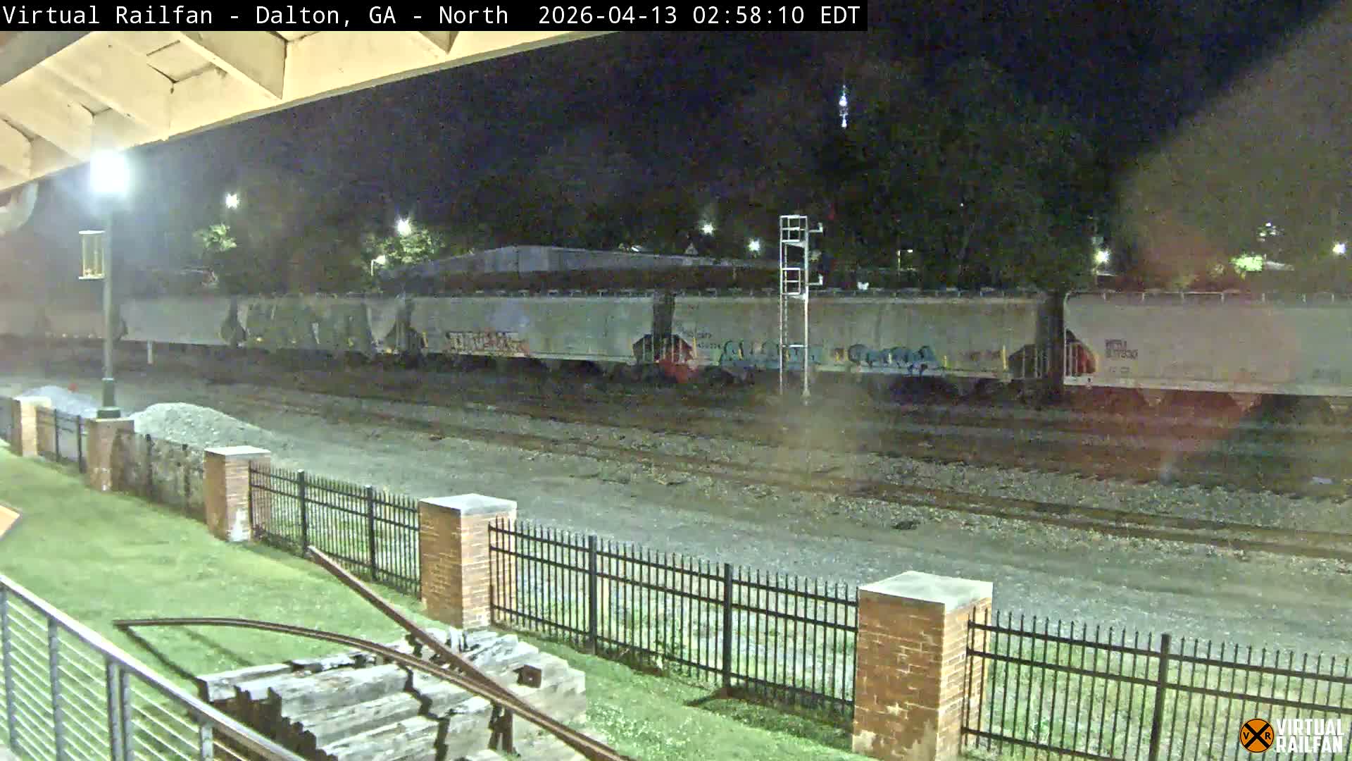 Dalton Railway Road from Dalton freight Depot Live Cam - Dalton, Whitfield, Georgia, USA