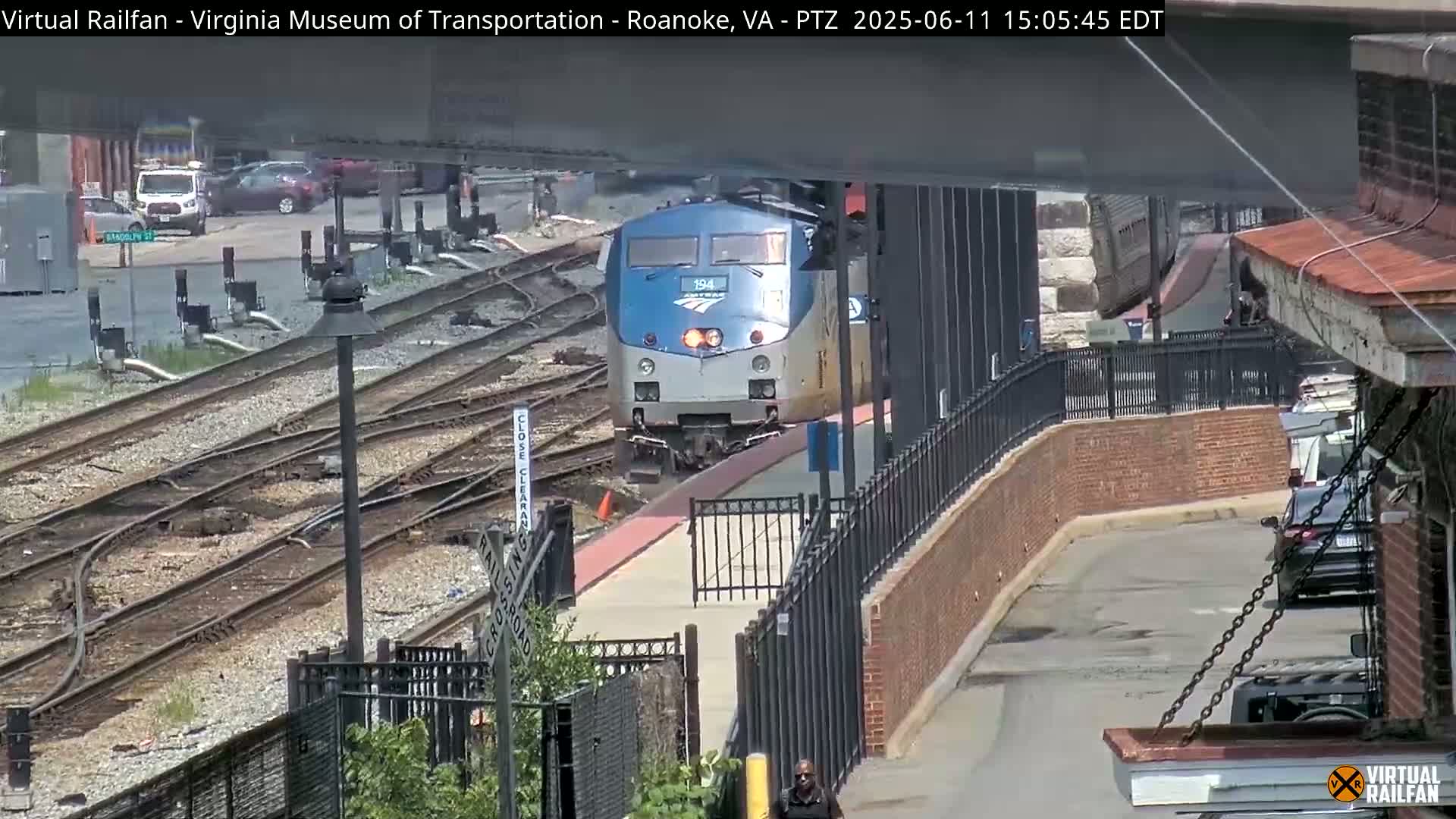 Roanoke Train Depot & Railroad Live Cam - Roanoke, Virginia, USA 