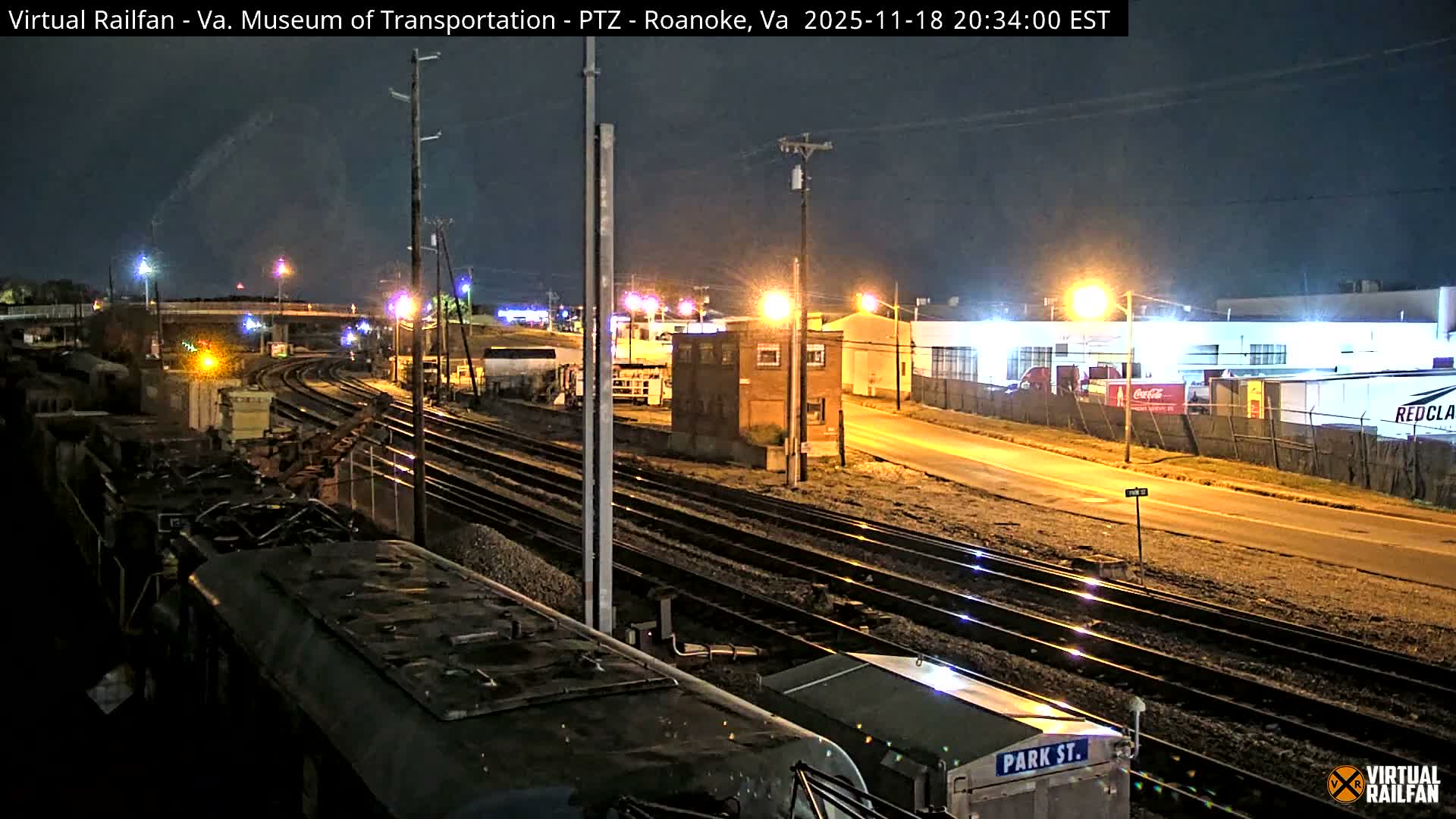 Roanoke Train Depot & Railroad Live Cam - Roanoke Downtown, Roanoke, Virginia, USA 