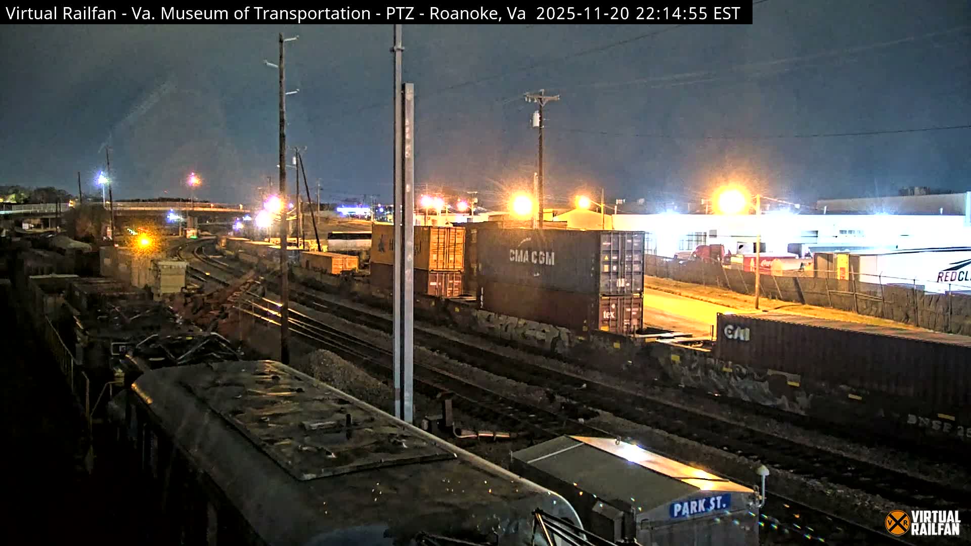 Roanoke Train Depot & Railroad Live Cam - Roanoke Downtown, Roanoke, Virginia, USA 