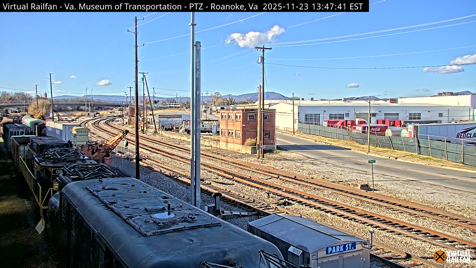 Roanoke Train Depot & Railroad Live Cam - Roanoke Downtown, Roanoke, Virginia, USA 