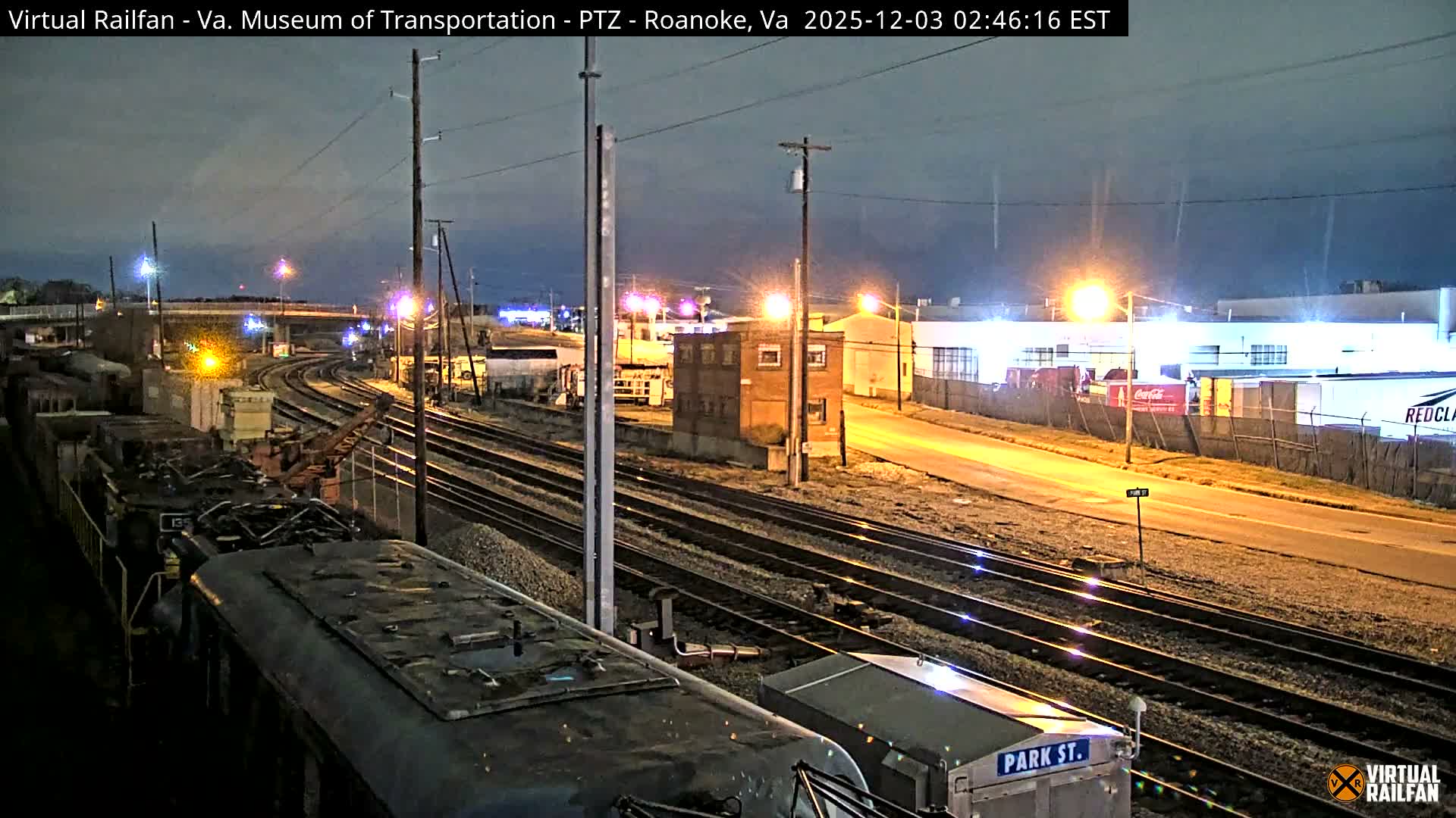 Roanoke Train Depot & Railroad Live Cam - Roanoke Downtown, Roanoke, Virginia, USA 