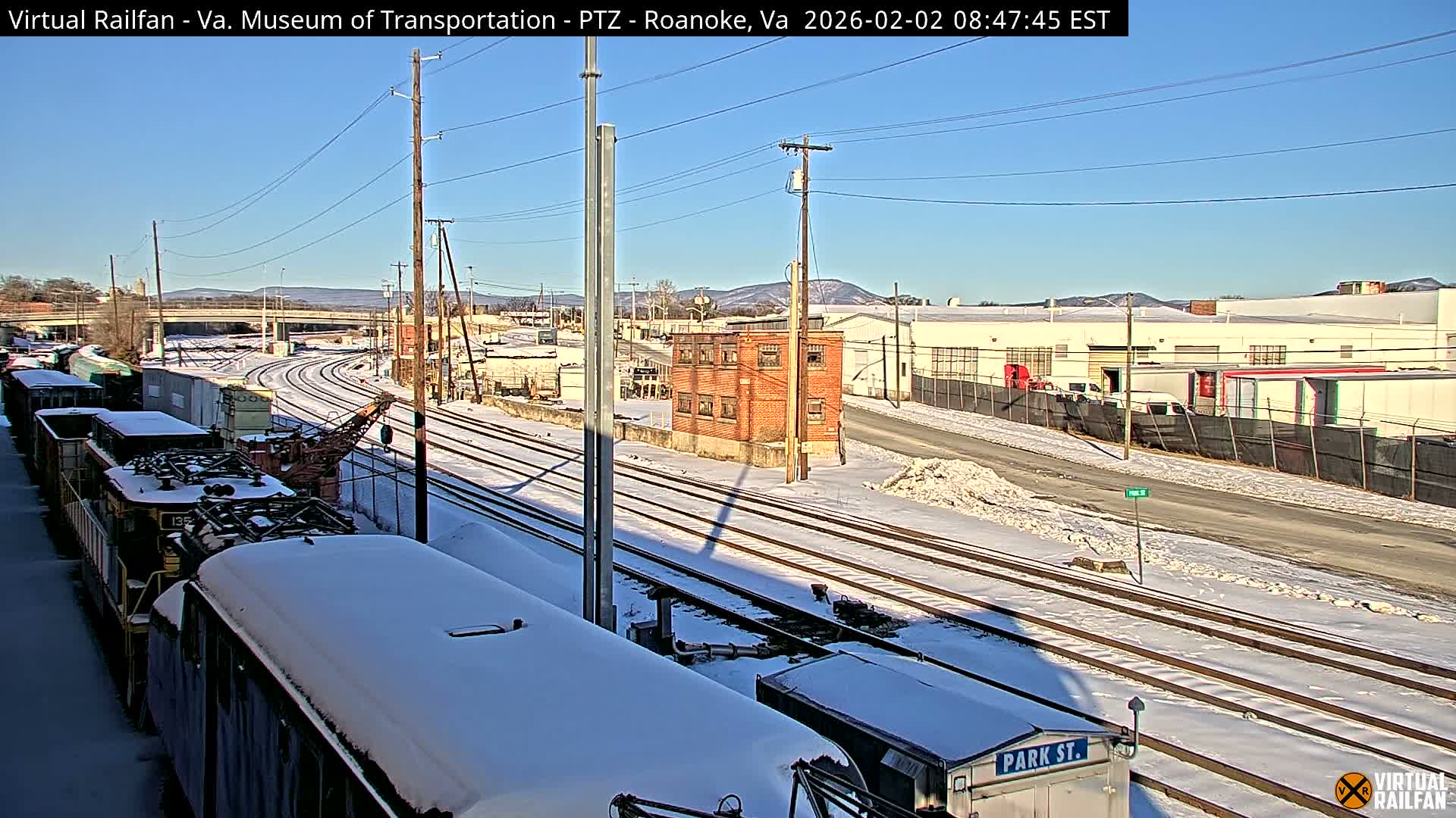 Roanoke Train Depot & Railroad Live Cam - Roanoke Downtown, Roanoke, Virginia, USA 