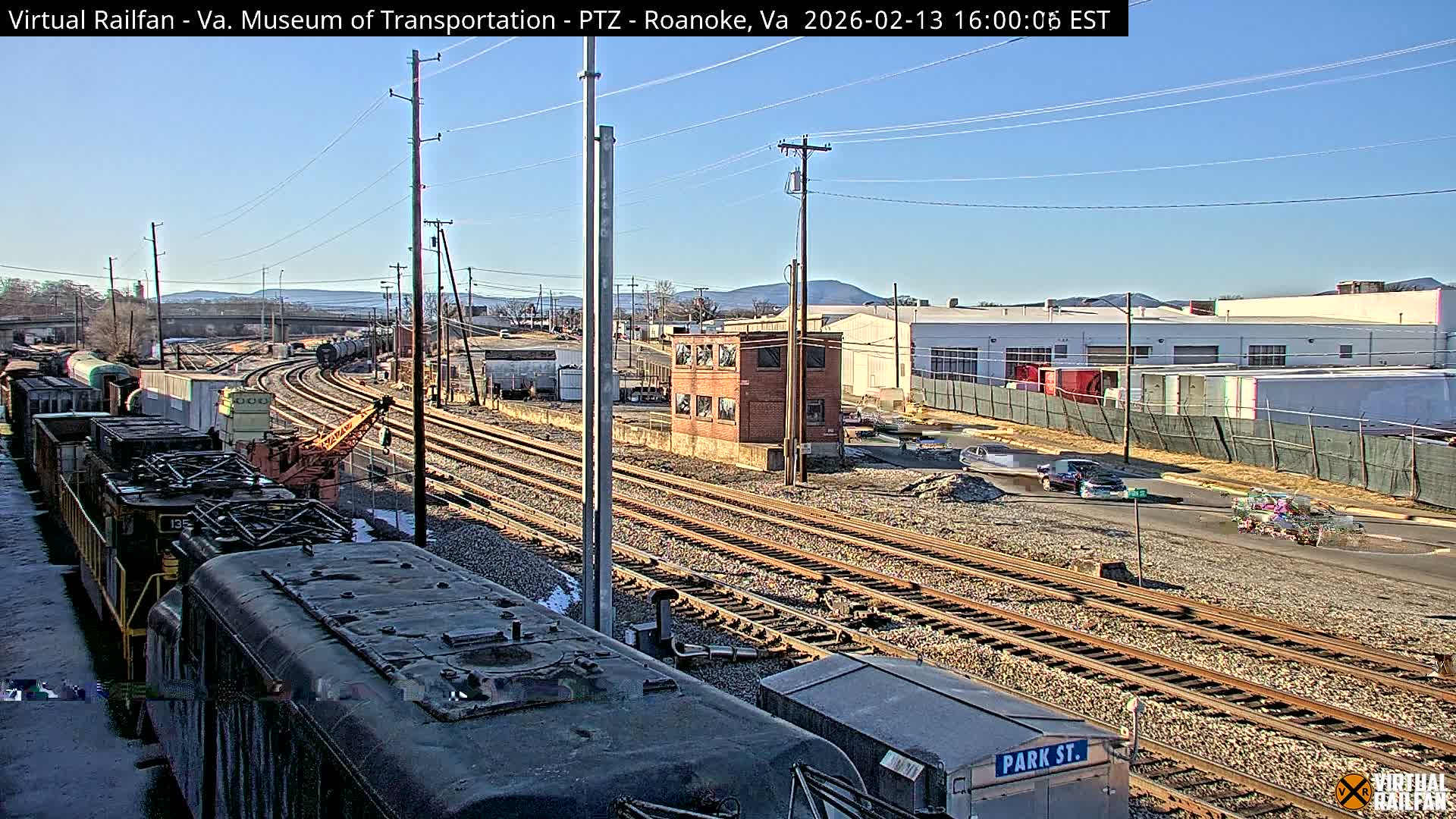 Roanoke Train Depot & Railroad Live Cam - Roanoke Downtown, Roanoke, Virginia, USA 
