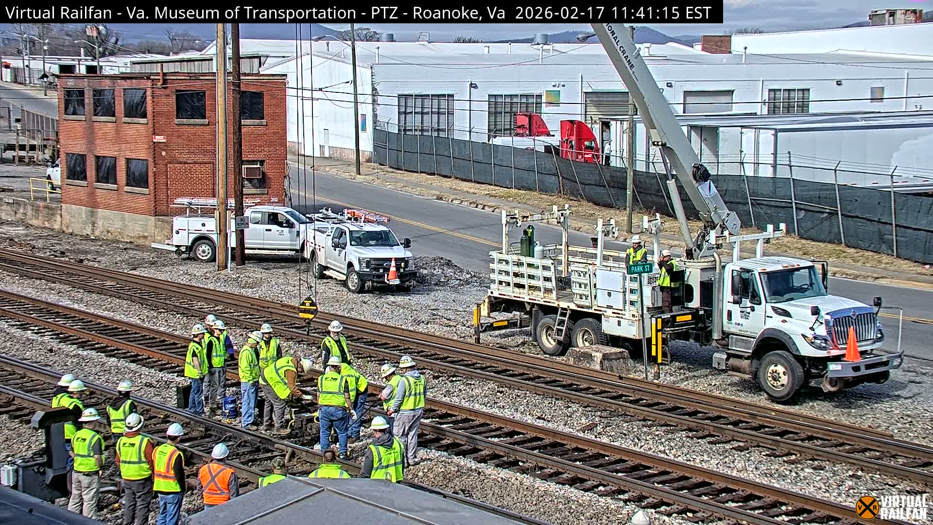 Roanoke Train Depot & Railroad Live Cam - Roanoke Downtown, Roanoke, Virginia, USA 