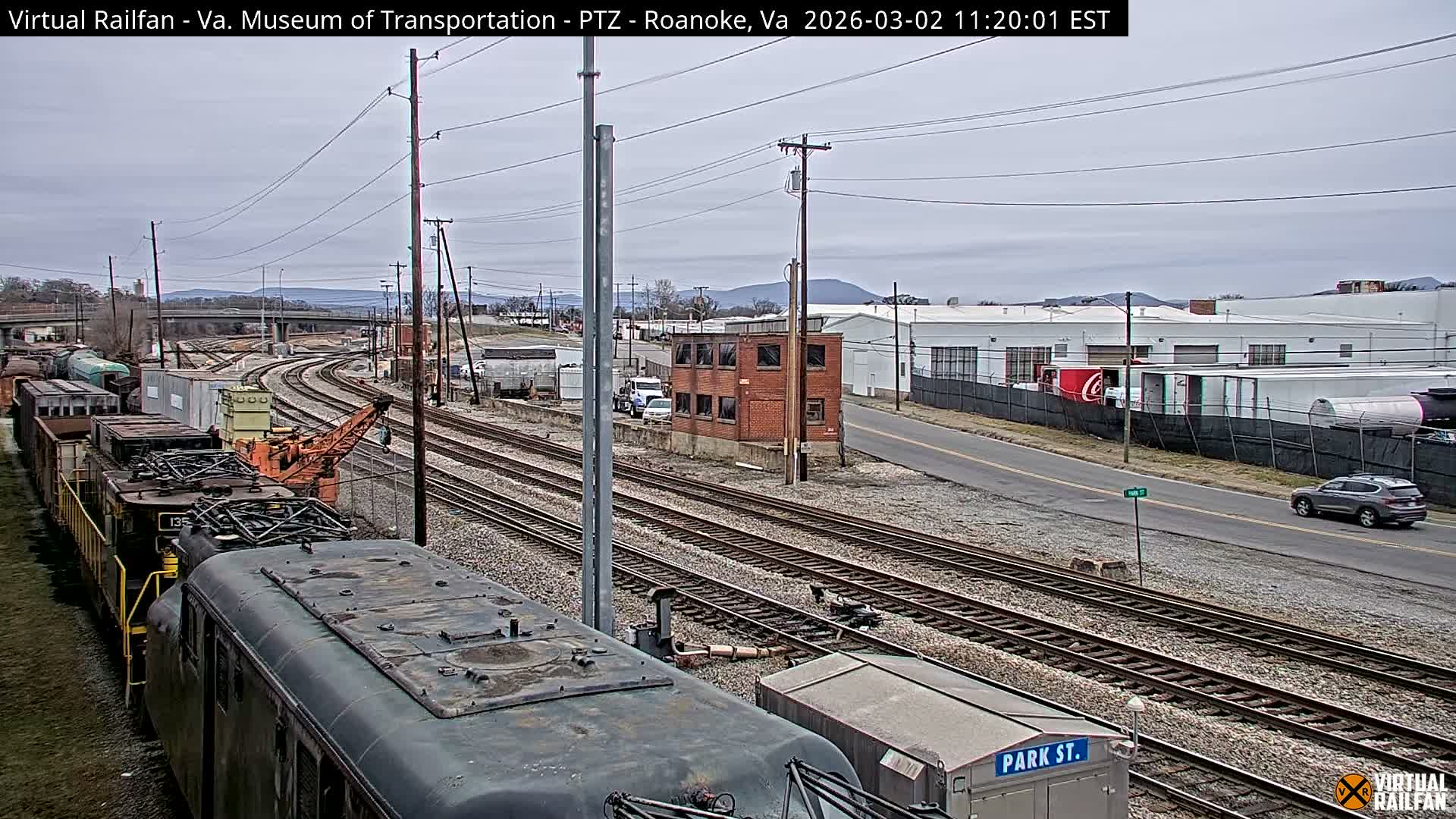 Roanoke Train Depot & Railroad Live Cam - Roanoke Downtown, Roanoke, Virginia, USA 