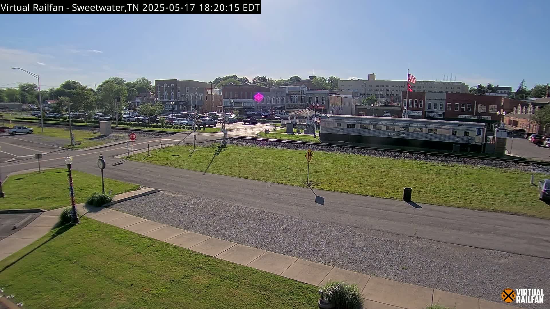Sweetwater City & Railroad/Traincar Live Cam - Sweetwater, Monroe, Tennessee, USA | Virtual Railfan  LIVE ! 2025-03-15 15:33