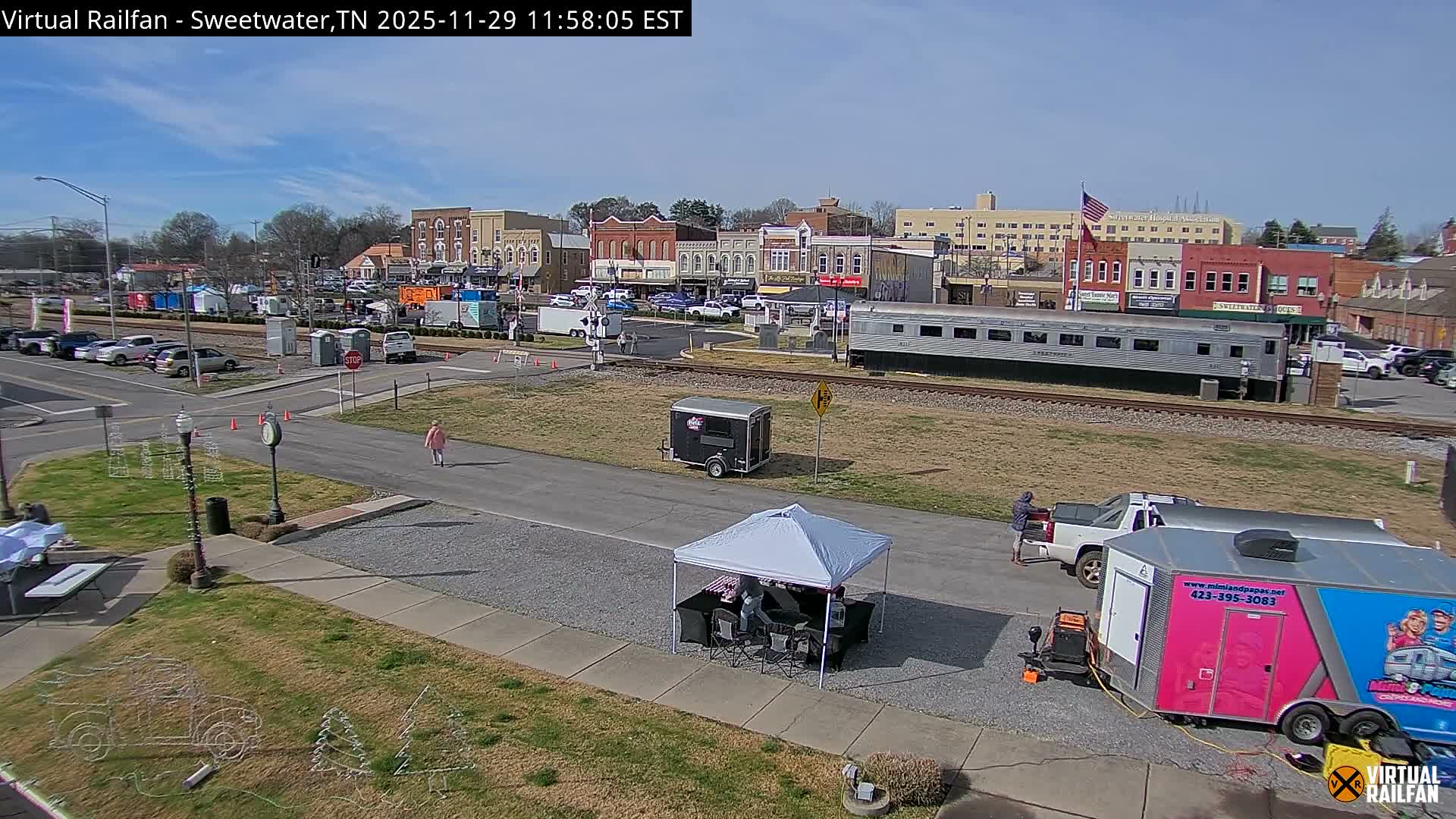 Sweetwater City & Railroad/Traincar Live Cam - Sweetwater, Monroe, Tennessee, USA