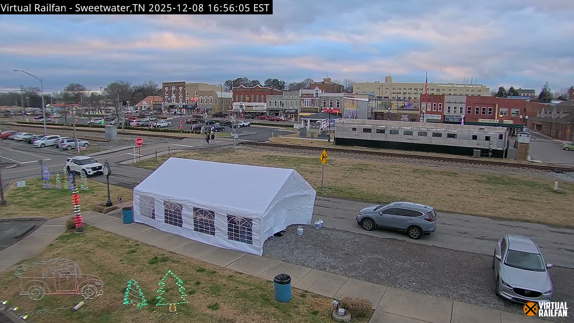 Sweetwater City & Railroad/Traincar Live Cam - Sweetwater, Monroe, Tennessee, USA