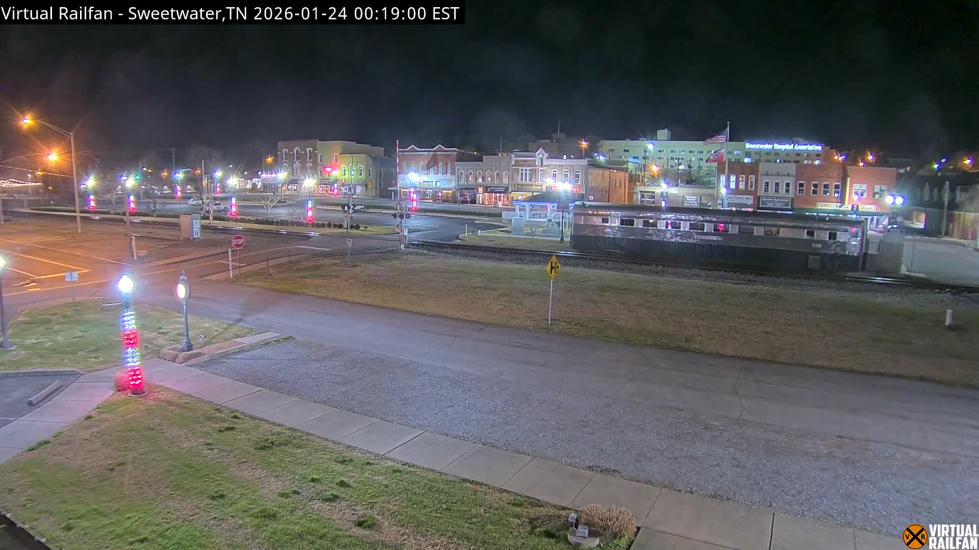 Sweetwater City & Railroad/Traincar Live Cam - Sweetwater, Monroe, Tennessee, USA