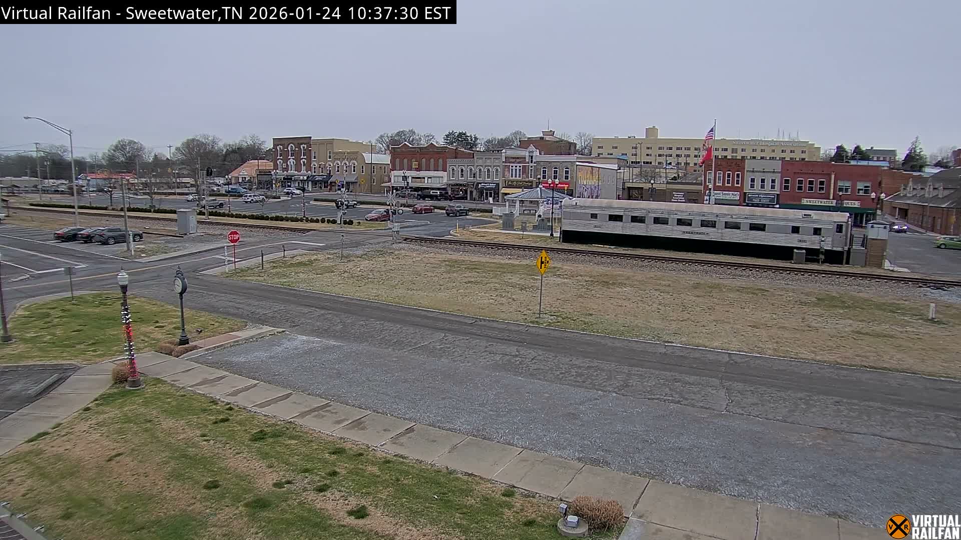 Sweetwater City & Railroad/Traincar Live Cam - Sweetwater, Monroe, Tennessee, USA