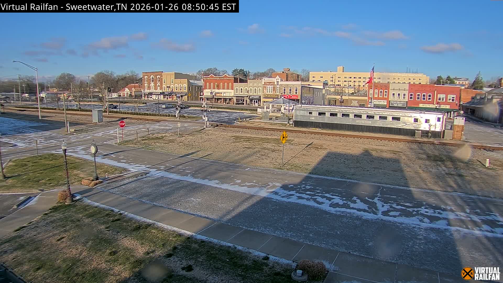 Sweetwater City & Railroad/Traincar Live Cam - Sweetwater, Monroe, Tennessee, USA