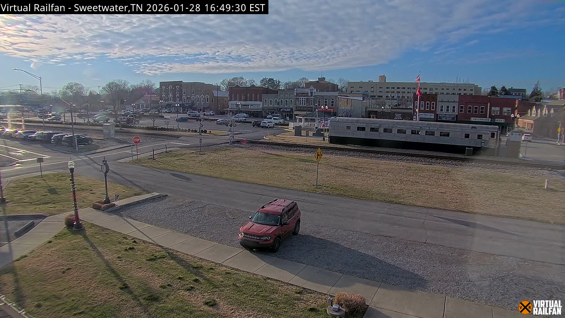 Sweetwater City & Railroad/Traincar Live Cam - Sweetwater, Monroe, Tennessee, USA