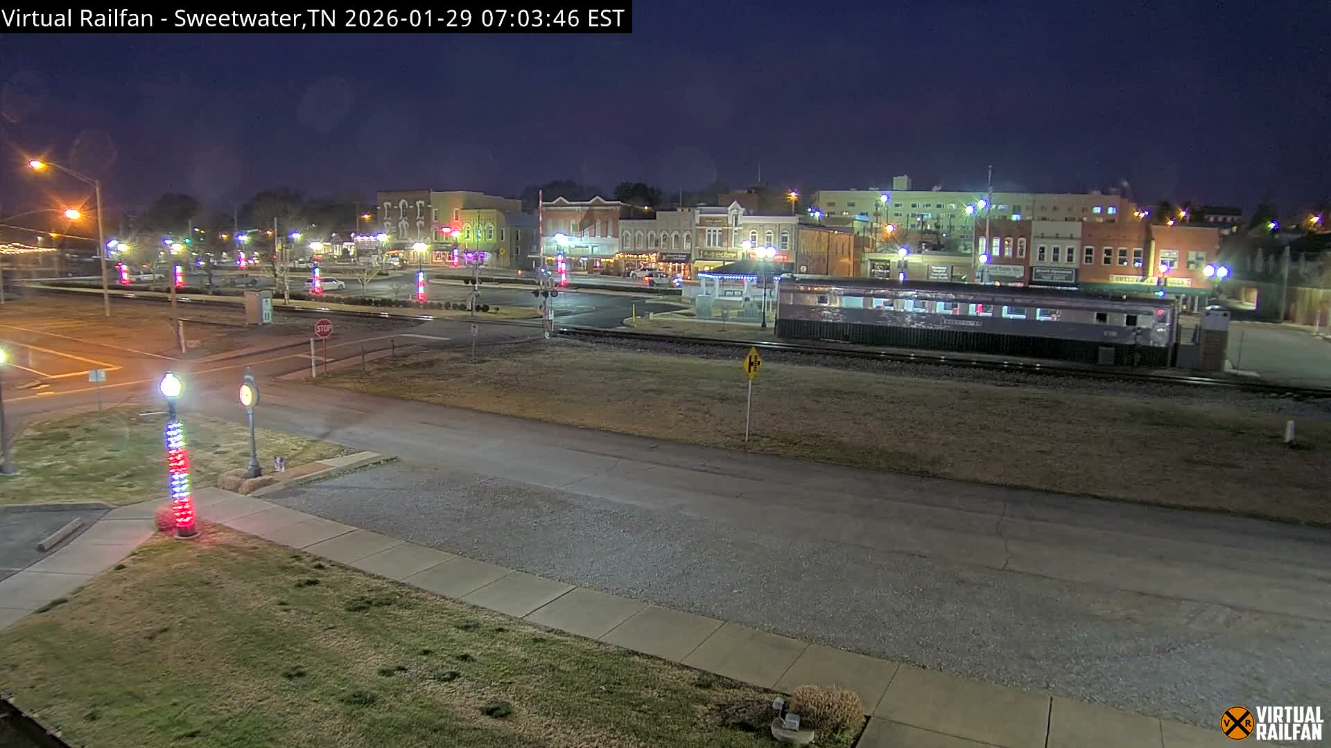 Sweetwater City & Railroad/Traincar Live Cam - Sweetwater, Monroe, Tennessee, USA