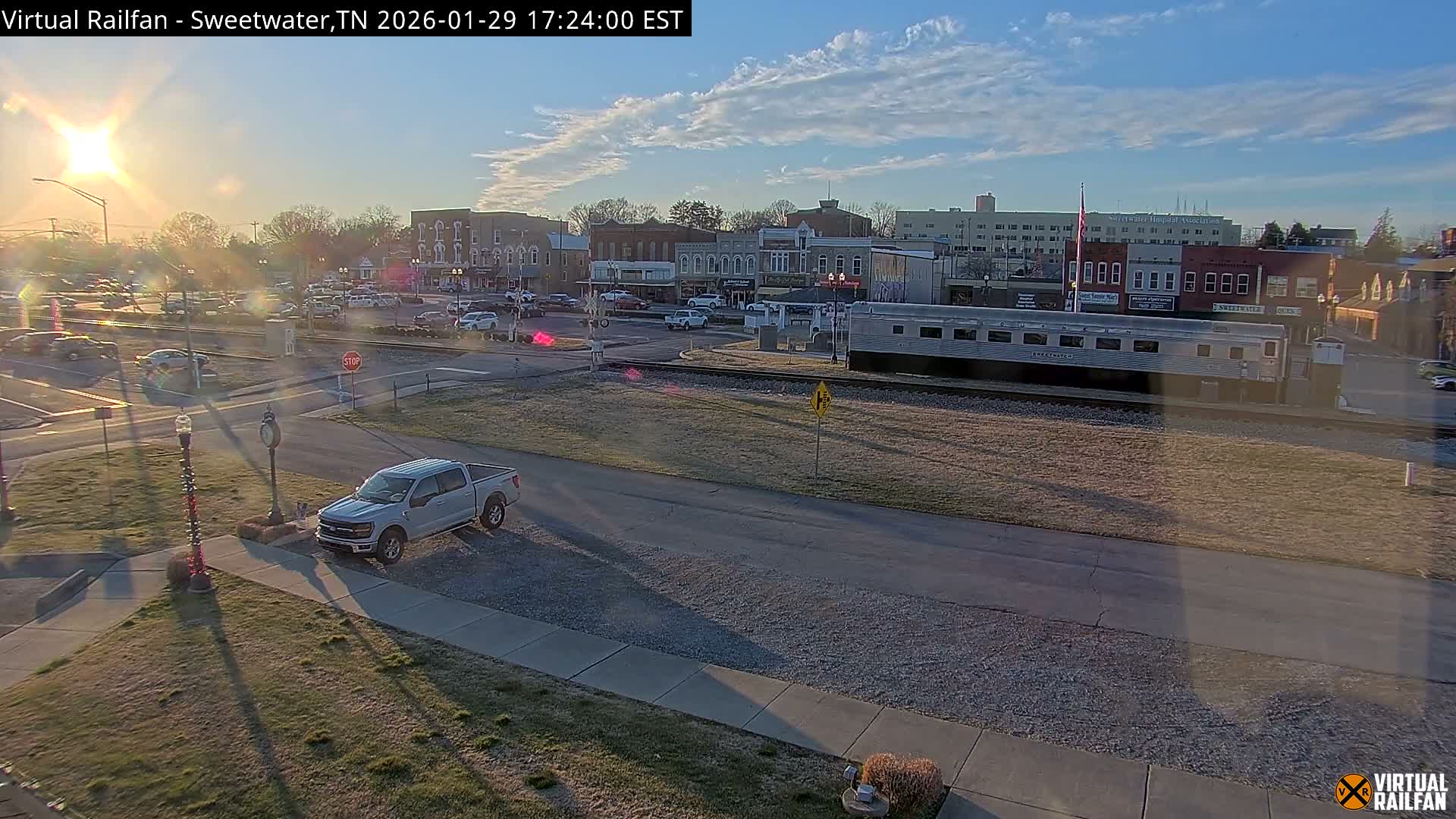 Sweetwater City & Railroad/Traincar Live Cam - Sweetwater, Monroe, Tennessee, USA