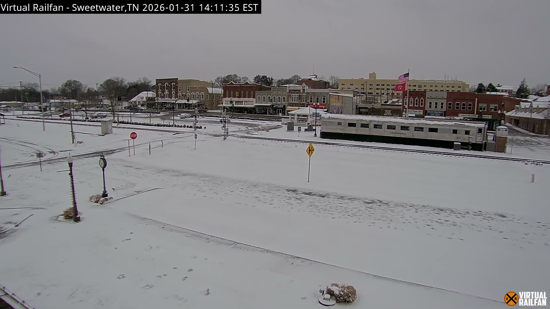 Sweetwater City & Railroad/Traincar Live Cam - Sweetwater, Monroe, Tennessee, USA