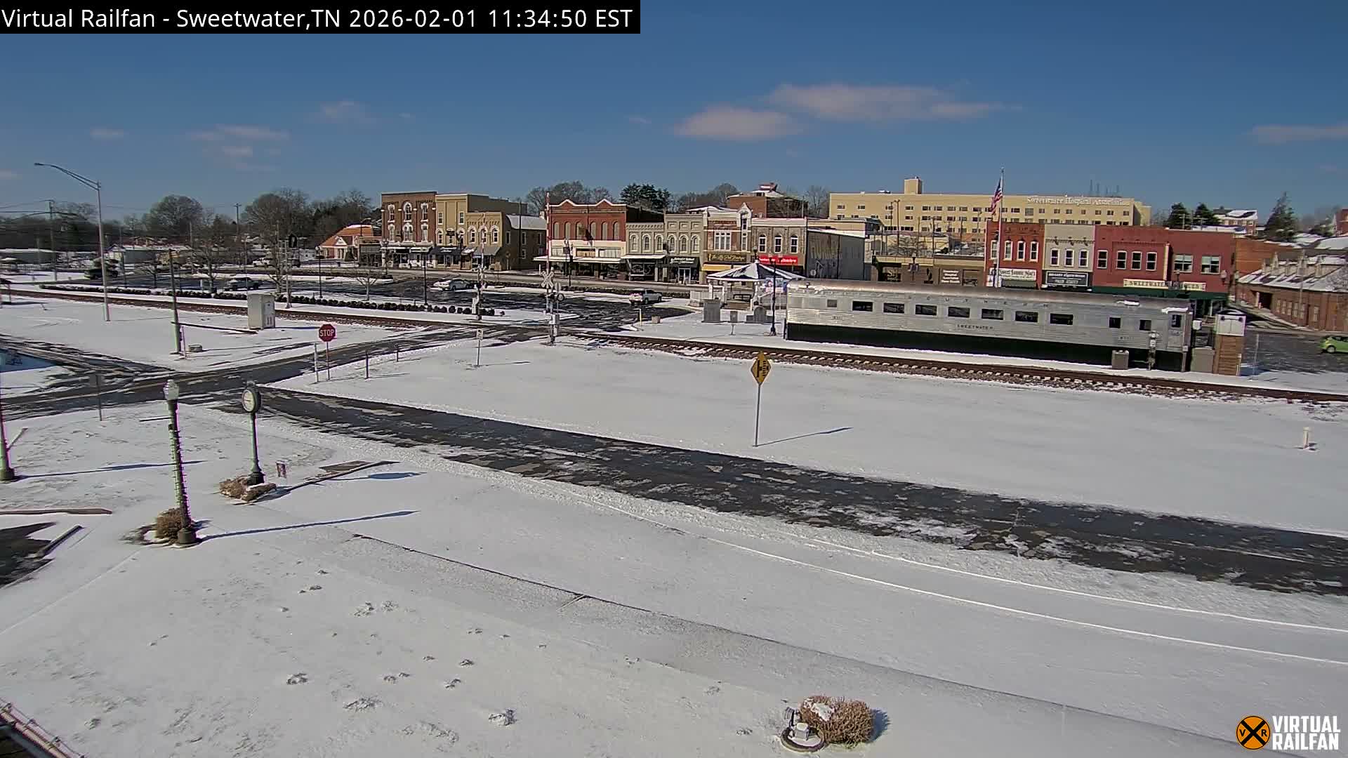 Sweetwater City & Railroad/Traincar Live Cam - Sweetwater, Monroe, Tennessee, USA