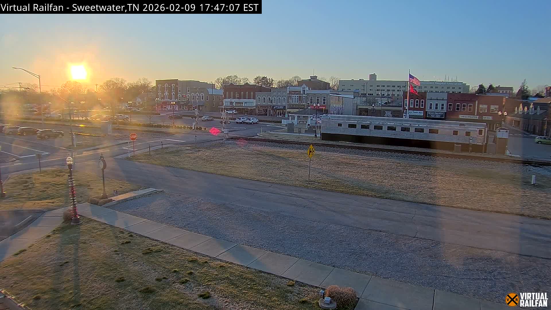 Sweetwater City & Railroad/Traincar Live Cam - Sweetwater, Monroe, Tennessee, USA