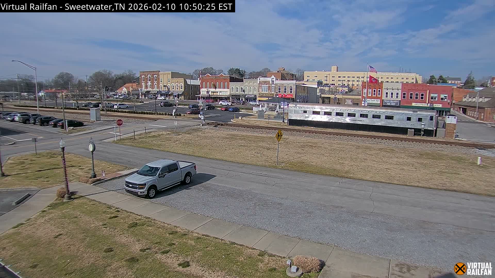 Sweetwater City & Railroad/Traincar Live Cam - Sweetwater, Monroe, Tennessee, USA