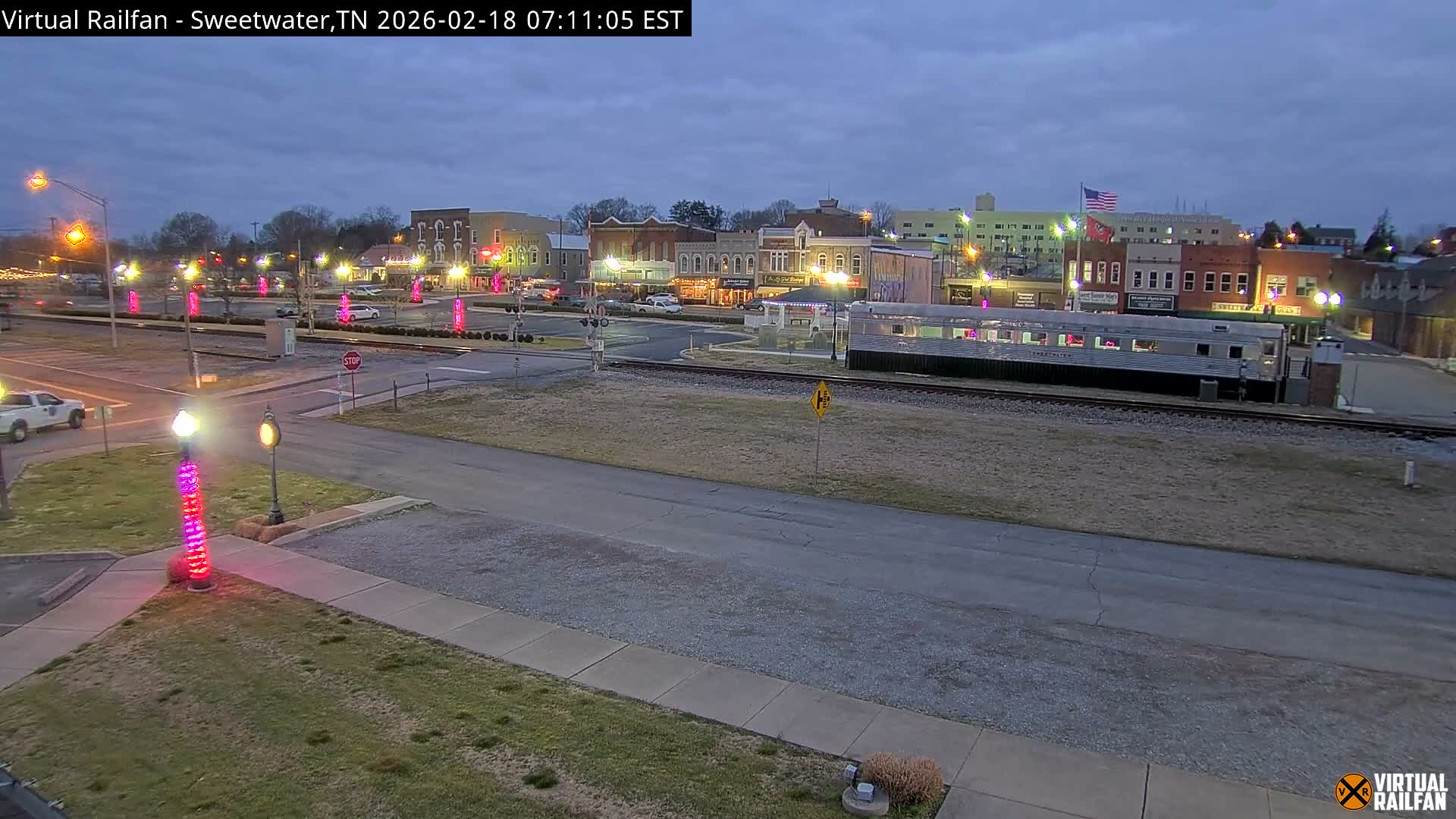Sweetwater City & Railroad/Traincar Live Cam - Sweetwater, Monroe, Tennessee, USA
