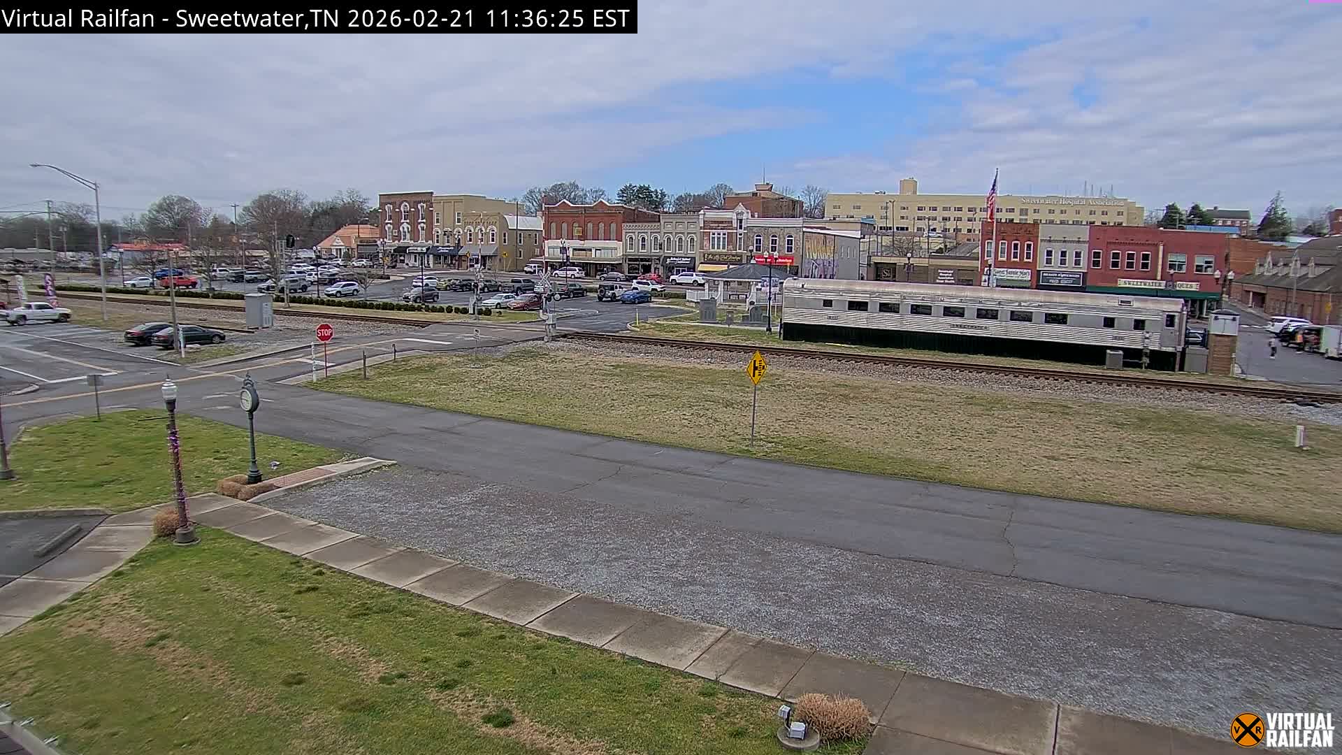 Sweetwater City & Railroad/Traincar Live Cam - Sweetwater, Monroe, Tennessee, USA