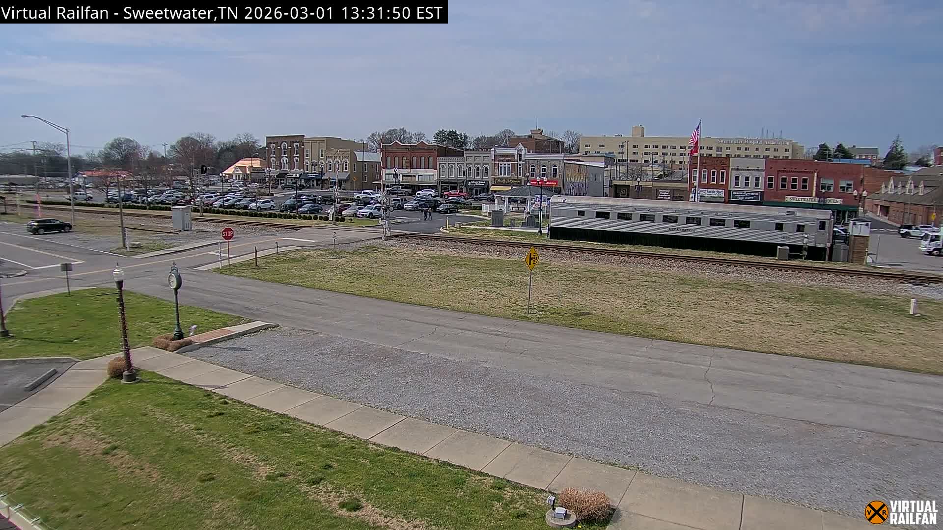 Sweetwater City & Railroad/Traincar Live Cam - Sweetwater, Monroe, Tennessee, USA