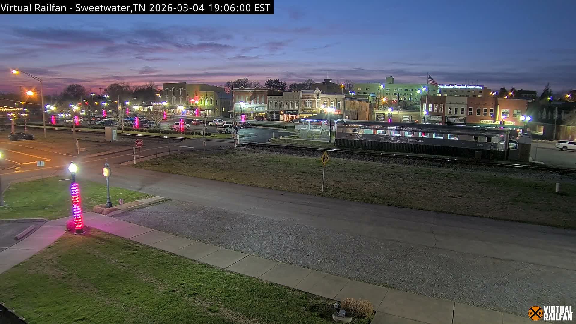 Sweetwater City & Railroad/Traincar Live Cam - Sweetwater, Monroe, Tennessee, USA