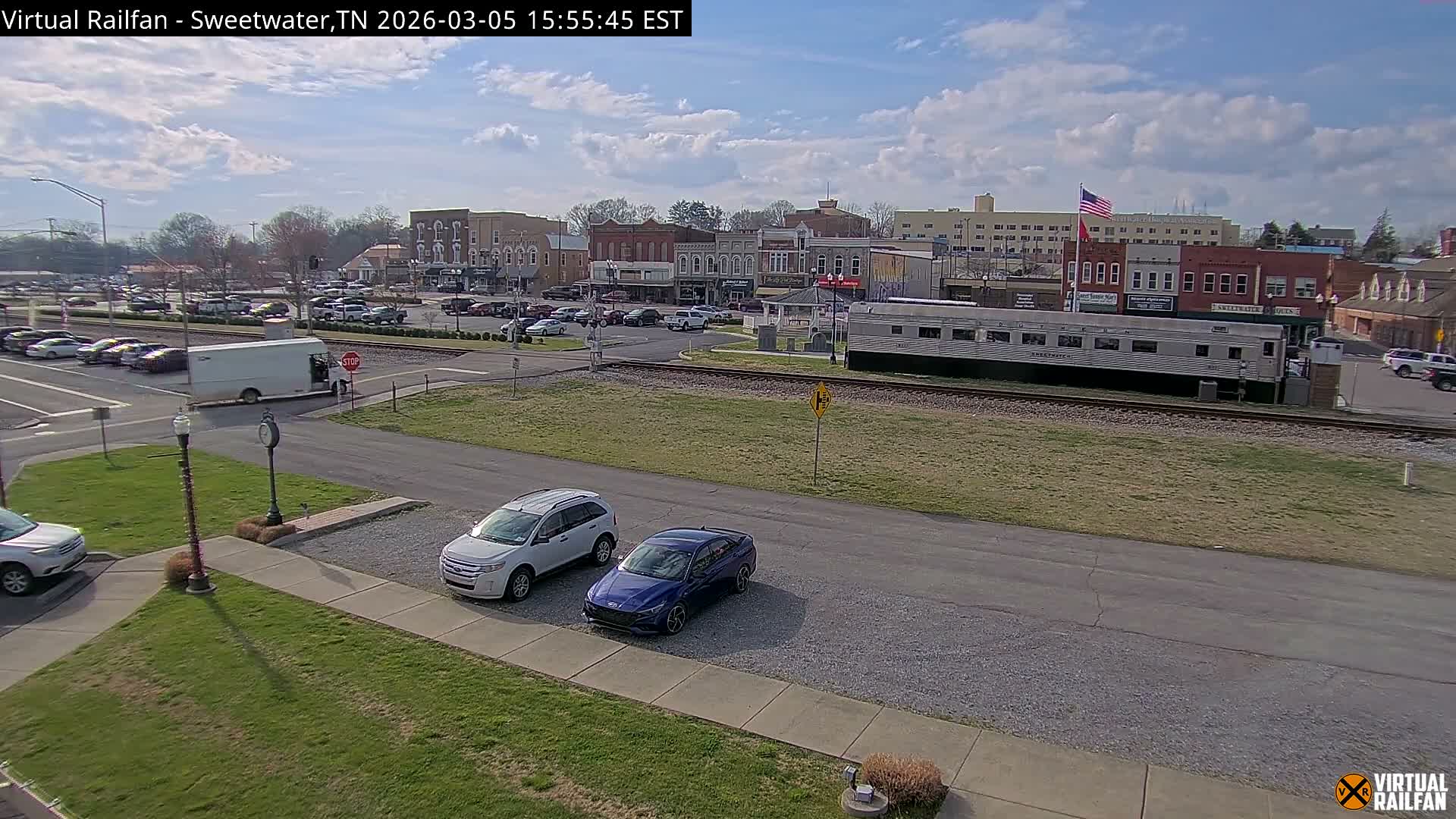 Sweetwater City & Railroad/Traincar Live Cam - Sweetwater, Monroe, Tennessee, USA
