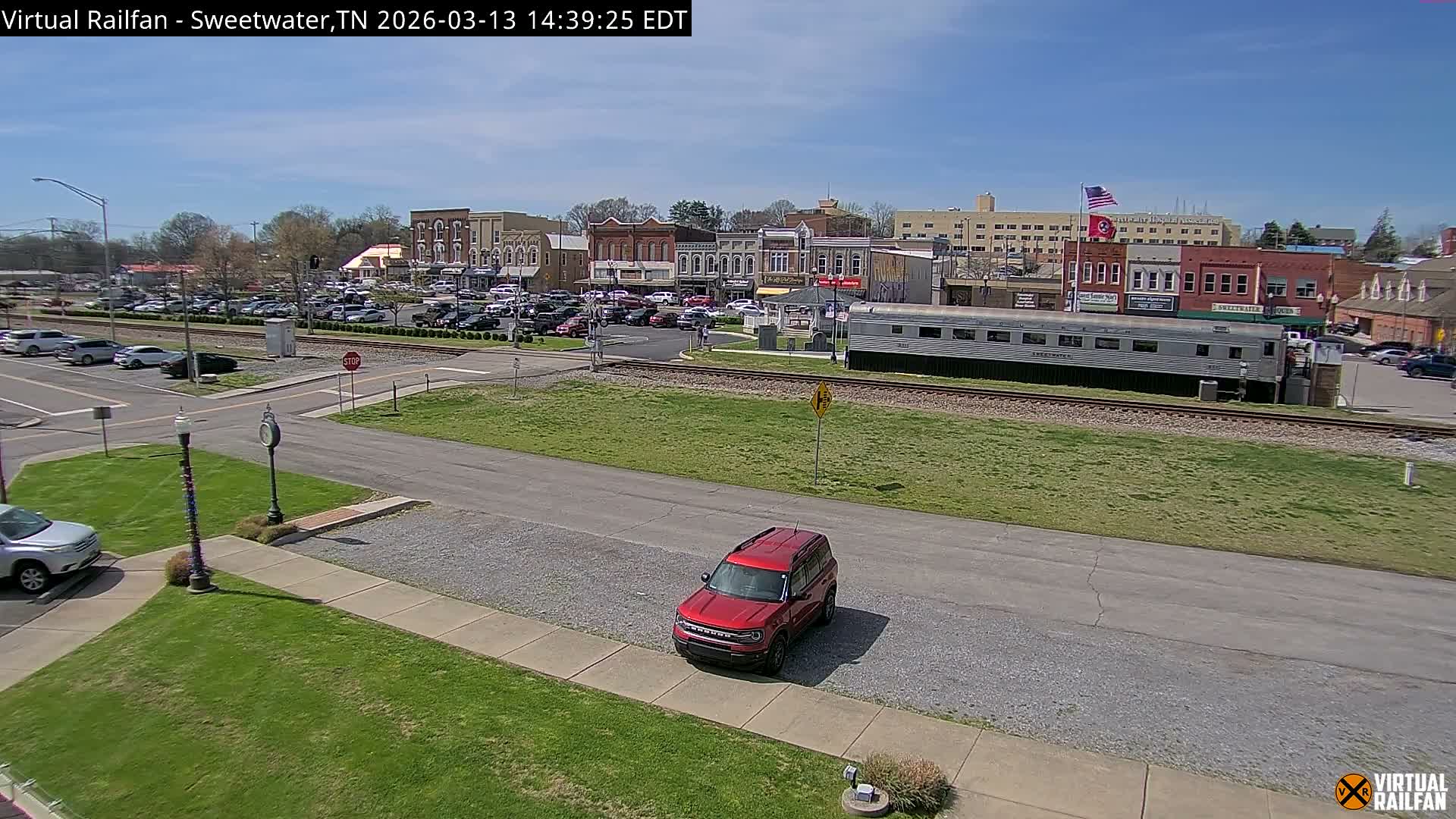 Sweetwater City & Railroad/Traincar Live Cam - Sweetwater, Monroe, Tennessee, USA