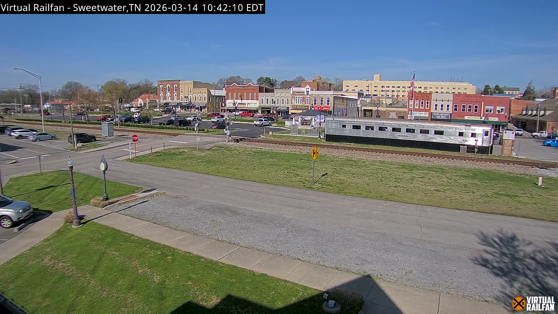 Sweetwater City & Railroad/Traincar Live Cam - Sweetwater, Monroe, Tennessee, USA
