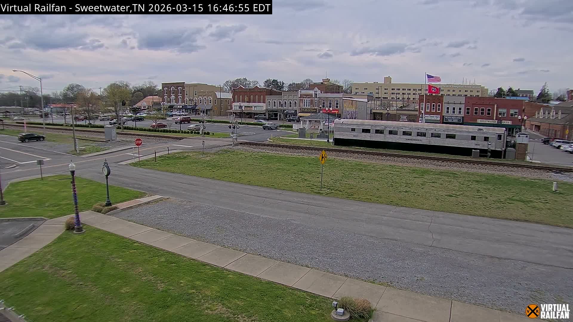 Sweetwater City & Railroad/Traincar Live Cam - Sweetwater, Monroe, Tennessee, USA