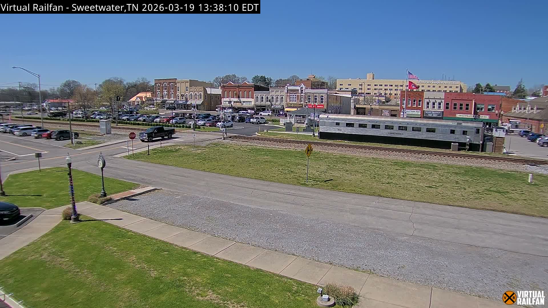 Sweetwater City & Railroad/Traincar Live Cam - Sweetwater, Monroe, Tennessee, USA