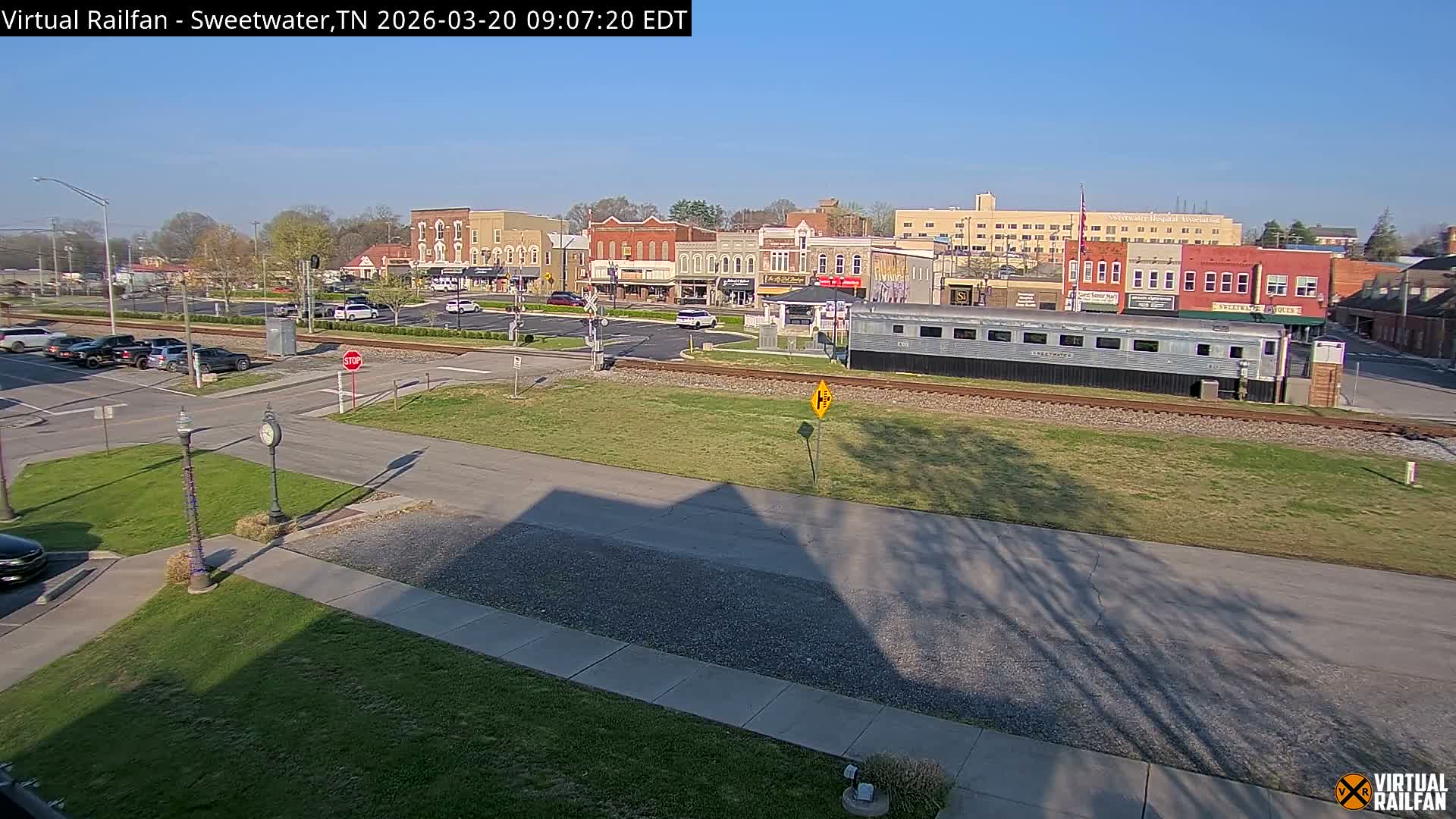 Sweetwater City & Railroad/Traincar Live Cam - Sweetwater, Monroe, Tennessee, USA