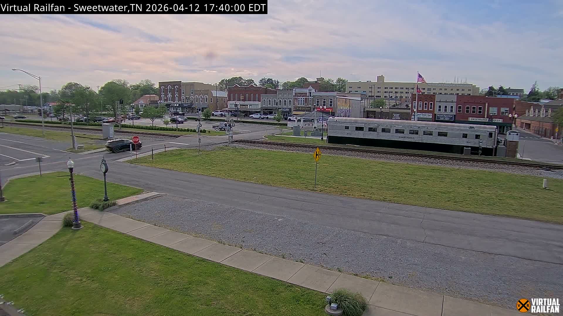 Sweetwater City & Railroad/Traincar Live Cam - Sweetwater, Monroe, Tennessee, USA