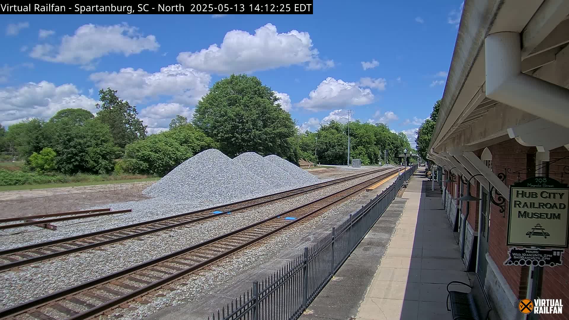 Spartanburg Railway Station &Hubcity Railroad Museum Live Cam - Spartanburg, Spartanburg , South Carolina, USA