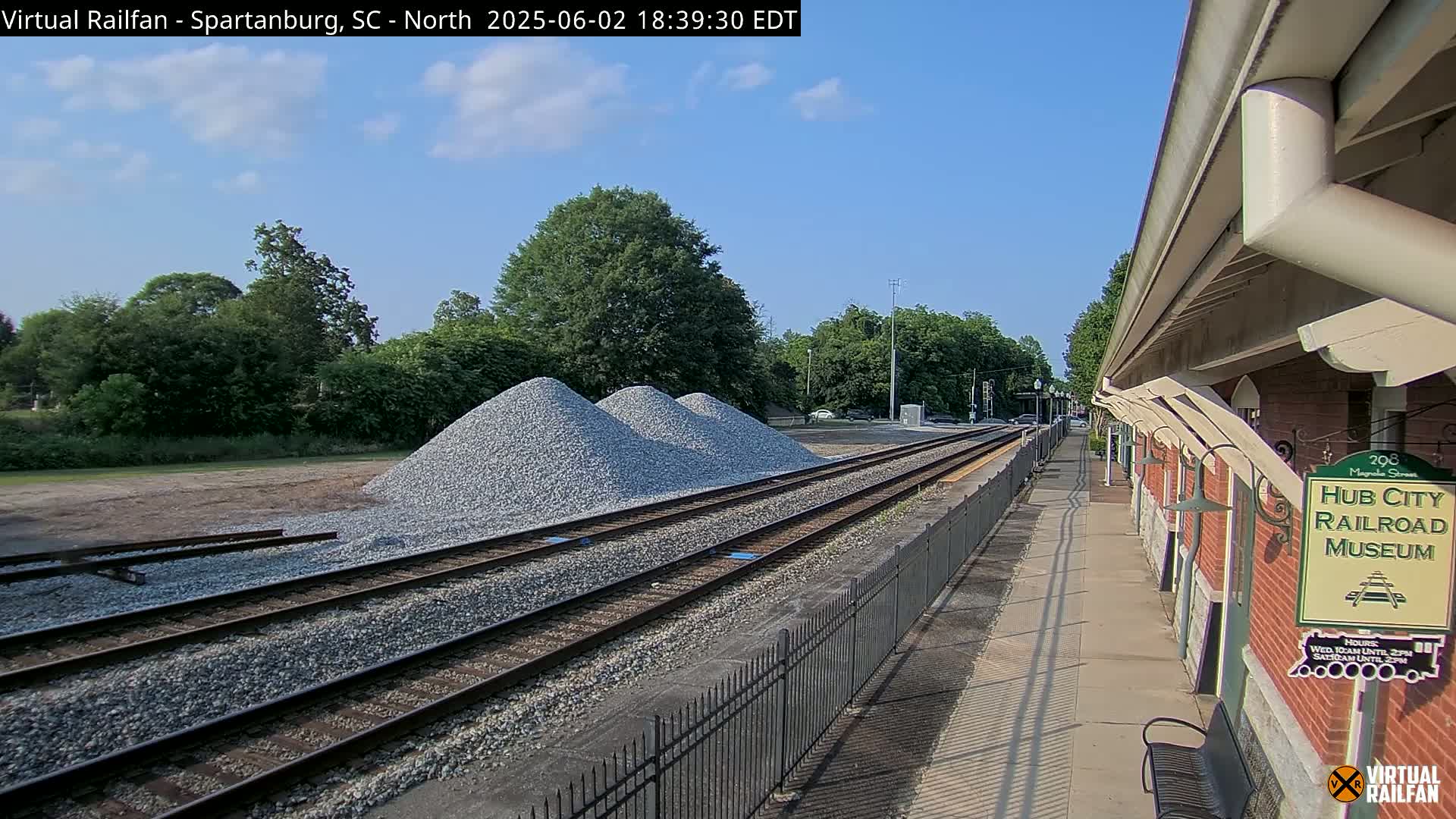 Spartanburg Railway Station &Hubcity Railroad Museum Live Cam - Spartanburg, Spartanburg , South Carolina, USA
