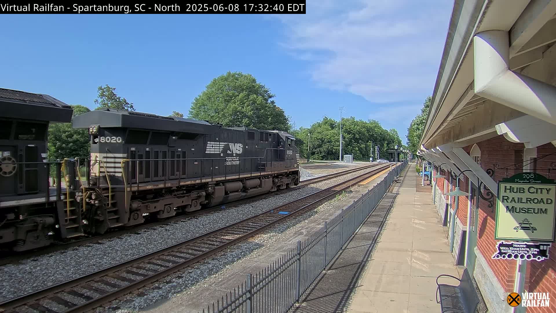 Spartanburg Railway Station &Hubcity Railroad Museum Live Cam - Spartanburg, Spartanburg , South Carolina, USA