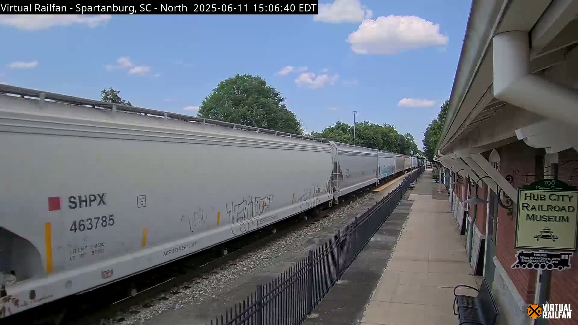 Spartanburg Railway Station &Hubcity Railroad Museum Live Cam - Spartanburg, Spartanburg , South Carolina, USA