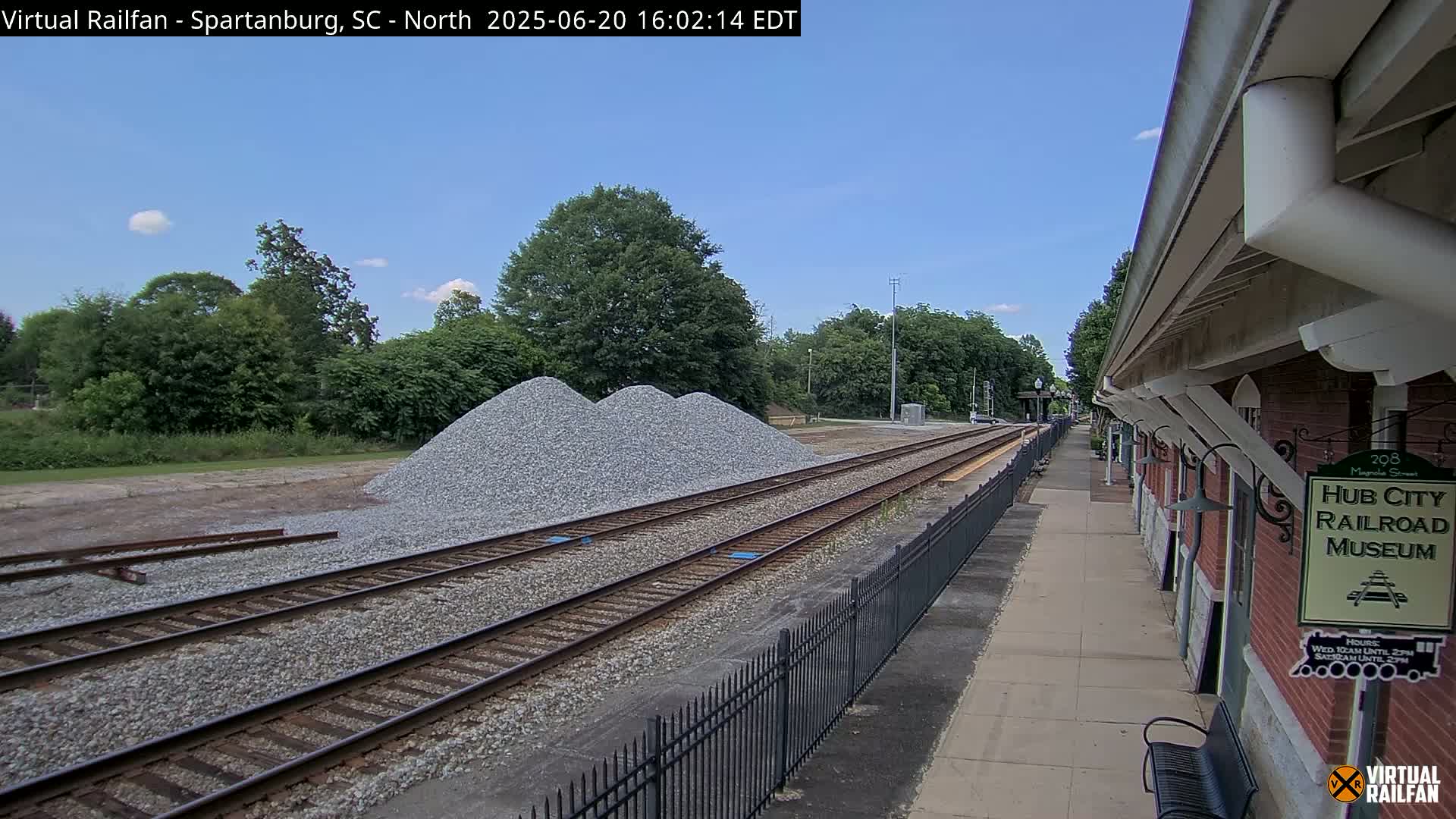 Spartanburg Railway Station &Hubcity Railroad Museum Live Cam - Spartanburg, Spartanburg , South Carolina, USA