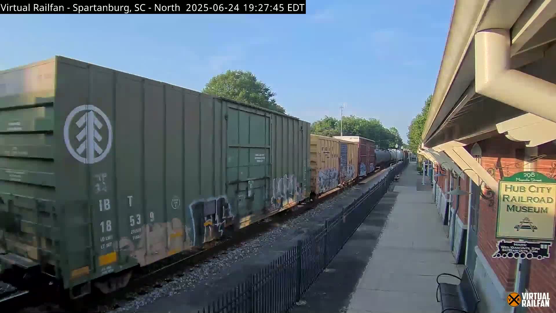 Spartanburg Railway Station &Hubcity Railroad Museum Live Cam - Spartanburg, Spartanburg , South Carolina, USA