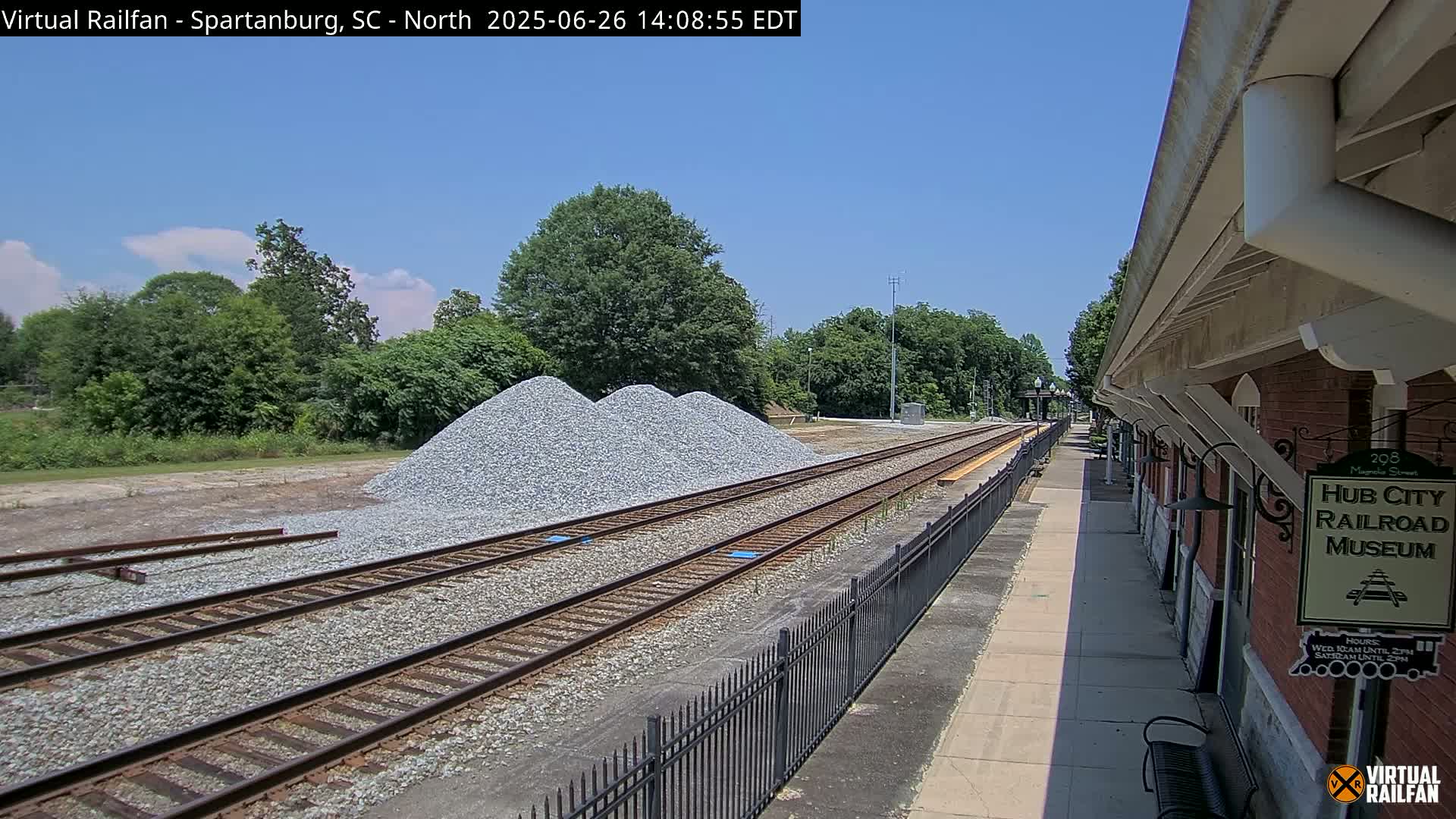 Spartanburg Railway Station &Hubcity Railroad Museum Live Cam - Spartanburg, Spartanburg , South Carolina, USA