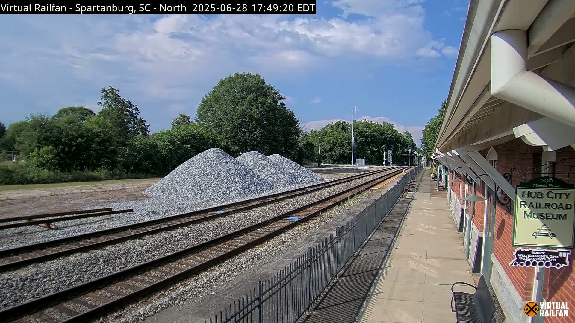 Spartanburg Railway Station &Hubcity Railroad Museum Live Cam - Spartanburg, Spartanburg , South Carolina, USA