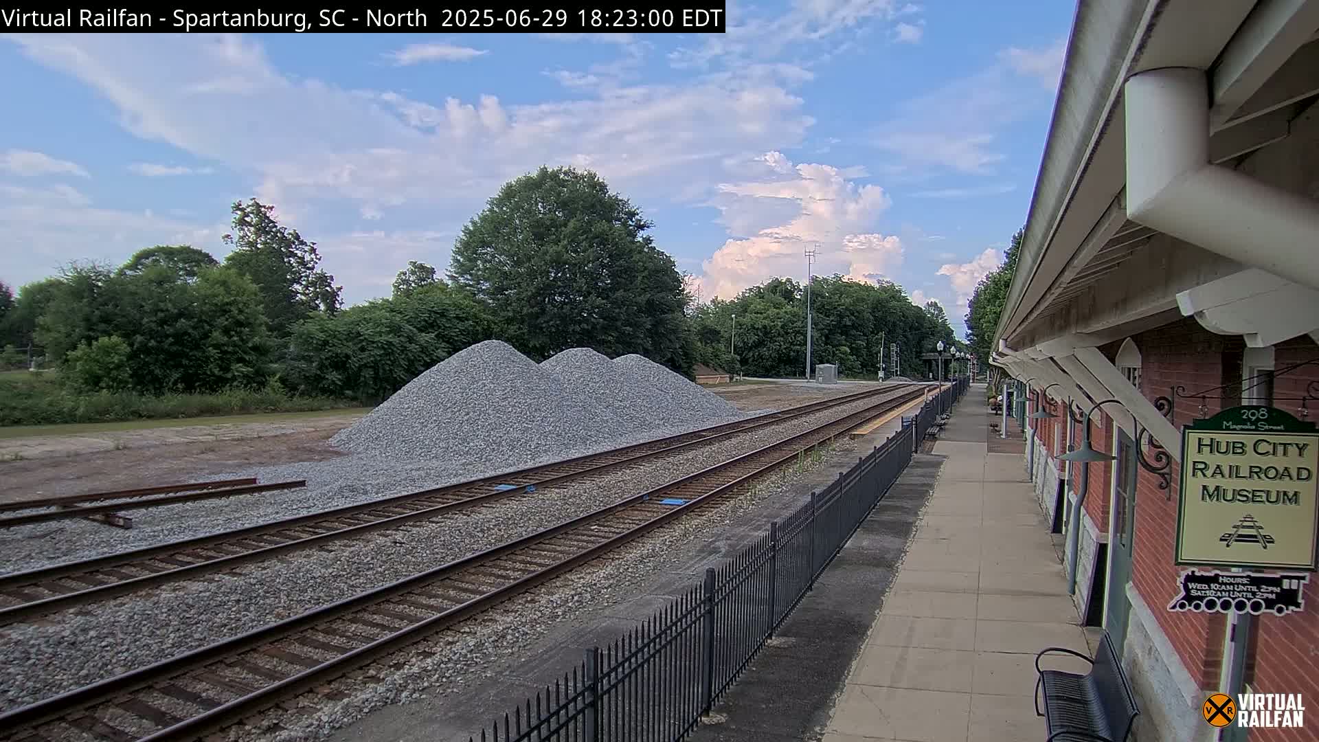 Spartanburg Railway Station &Hubcity Railroad Museum Live Cam - Spartanburg, Spartanburg , South Carolina, USA
