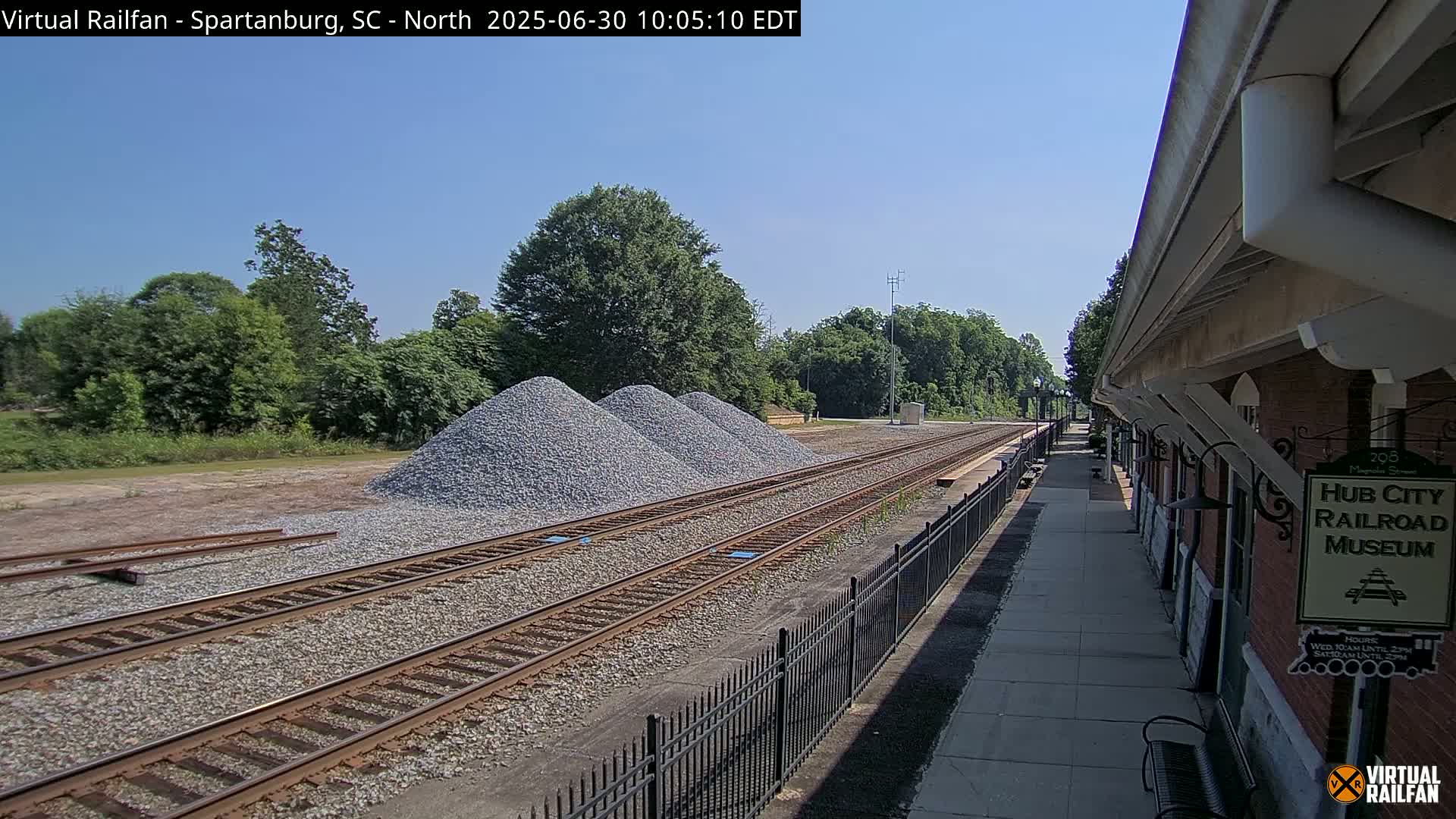 Spartanburg Railway Station &Hubcity Railroad Museum Live Cam - Spartanburg, Spartanburg , South Carolina, USA